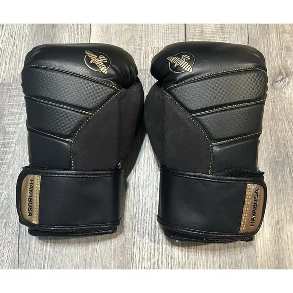 Hayabusa Gold and Black Boxing Gloves - Picture 2 of 8